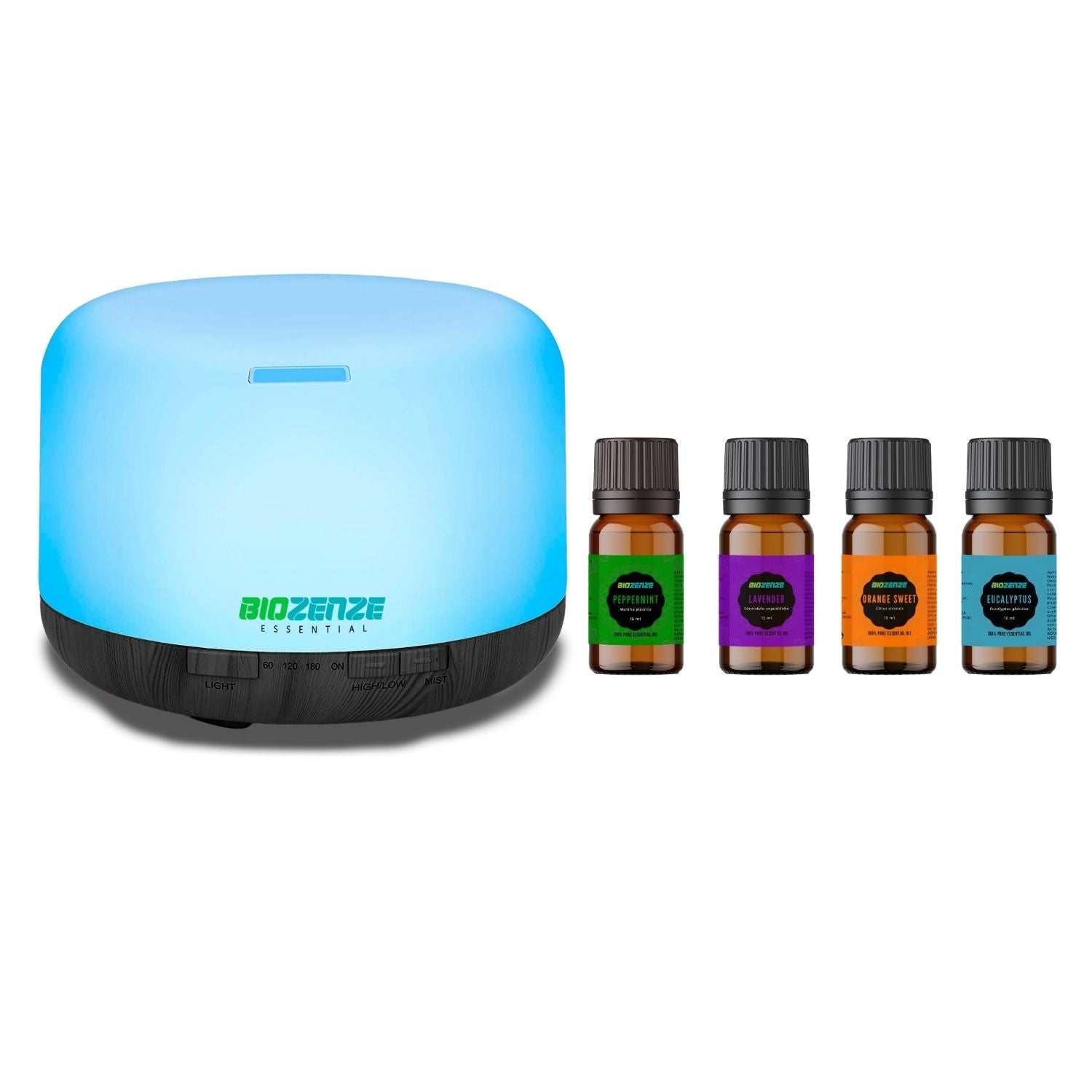 KIT BIOZENZE | DIFUSOR + 4 ACEITES ESENCIALES