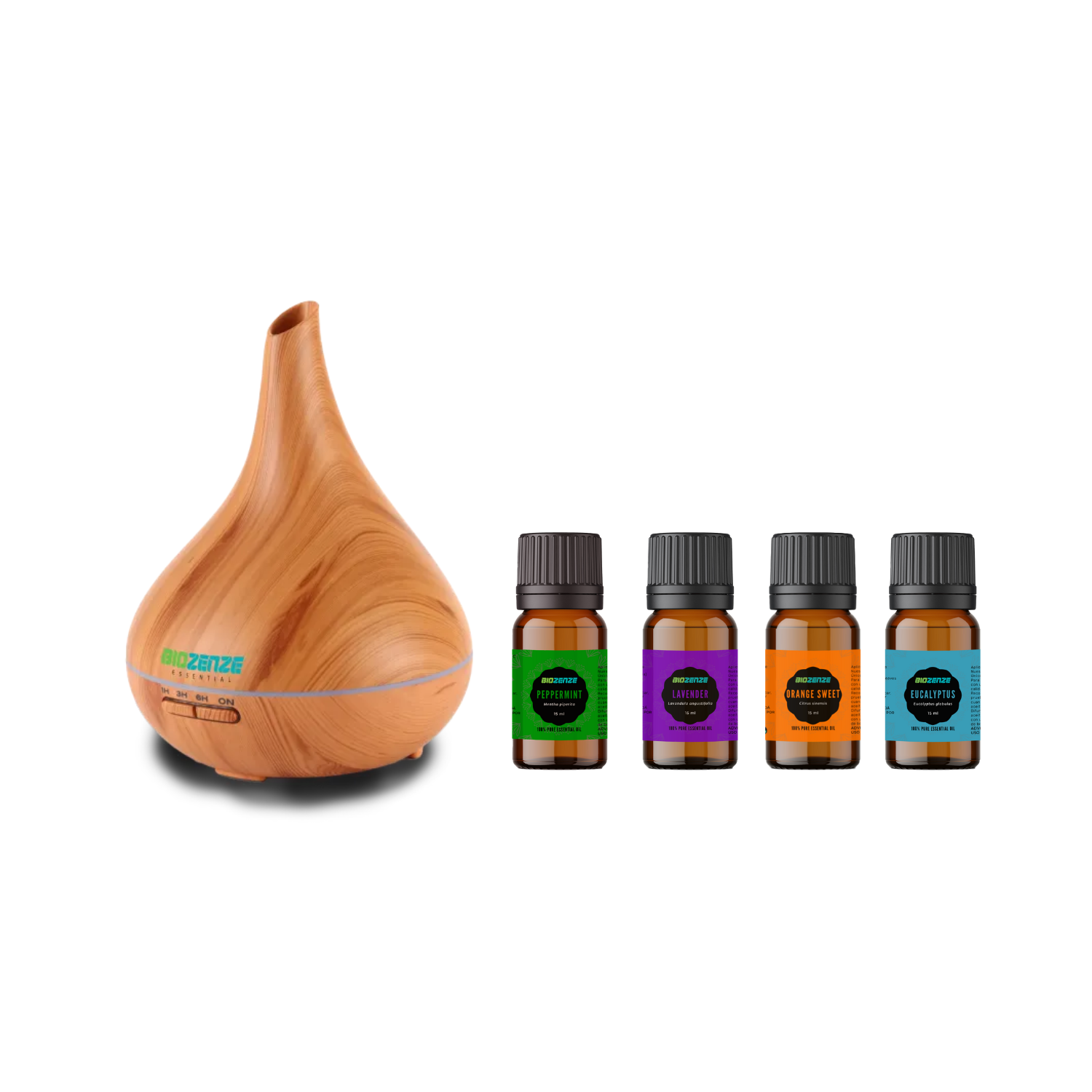 KIT BIOZENZE | DIFUSOR + 4 ACEITES ESENCIALES