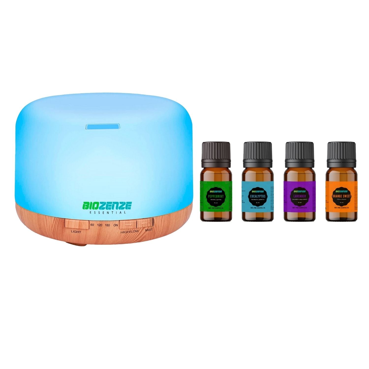 KIT BIOZENZE | DIFUSOR + 4 ACEITES ESENCIALES