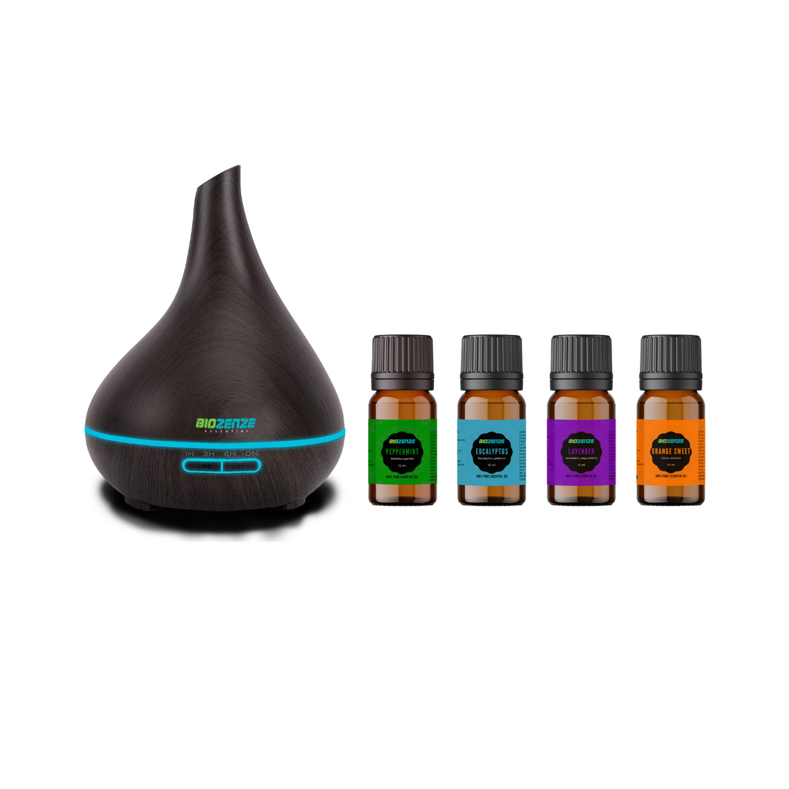 KIT BIOZENZE | DIFUSOR + 4 ACEITES ESENCIALES