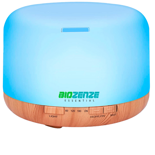 Humidificador Difusor Biozenze 818 Ultrasónico de Aceites Esenciales 7 colores