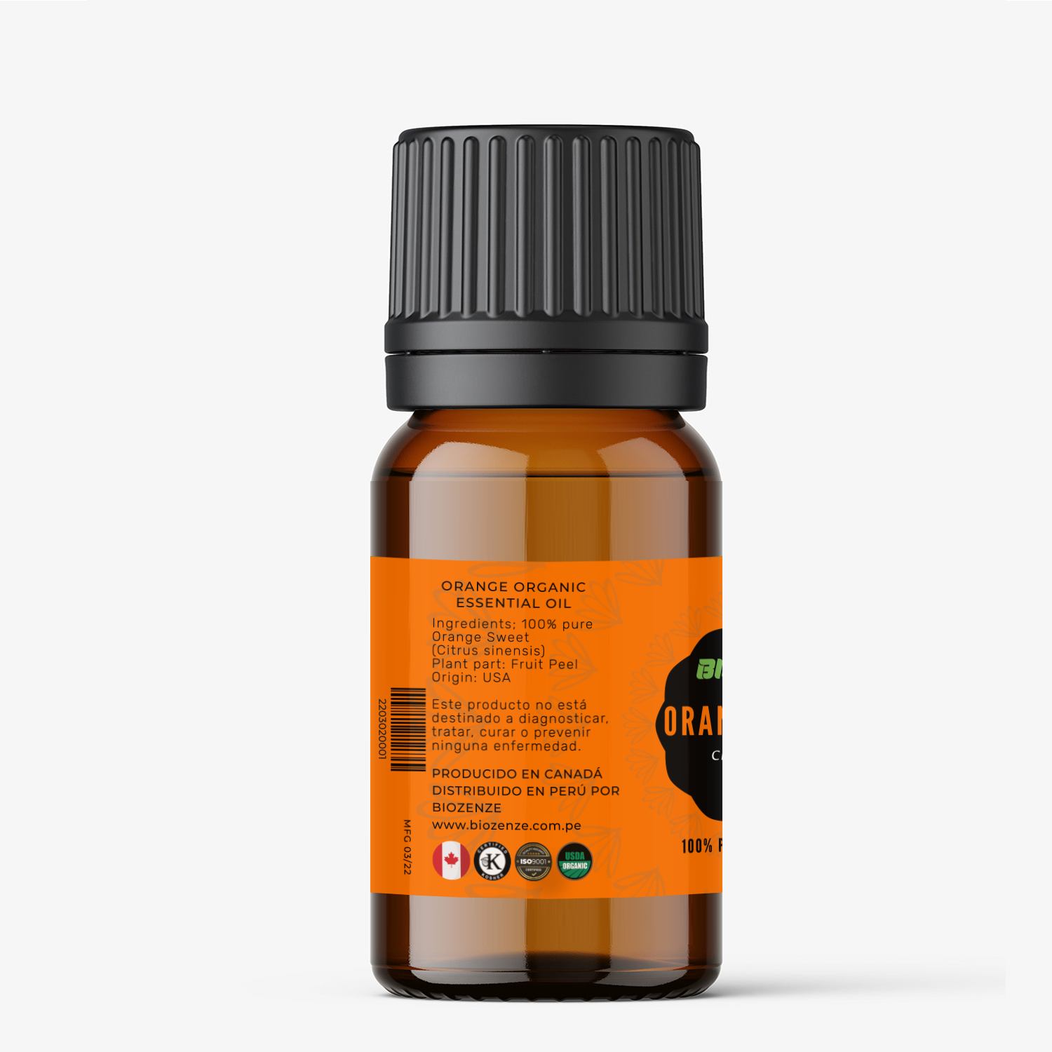 Aceite Esencial de Naranja 15 ml BIOZENZE