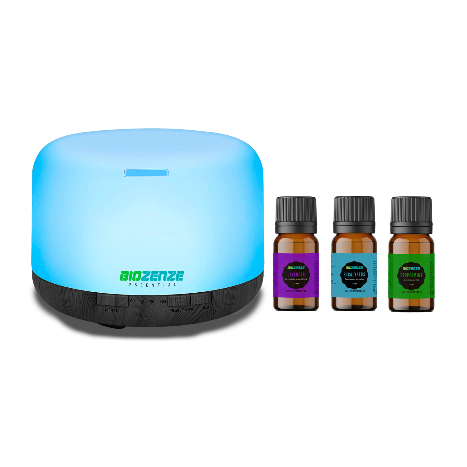 KIT FAMILIAR | DIFUSOR + 3 ACEITES ESENCIALES