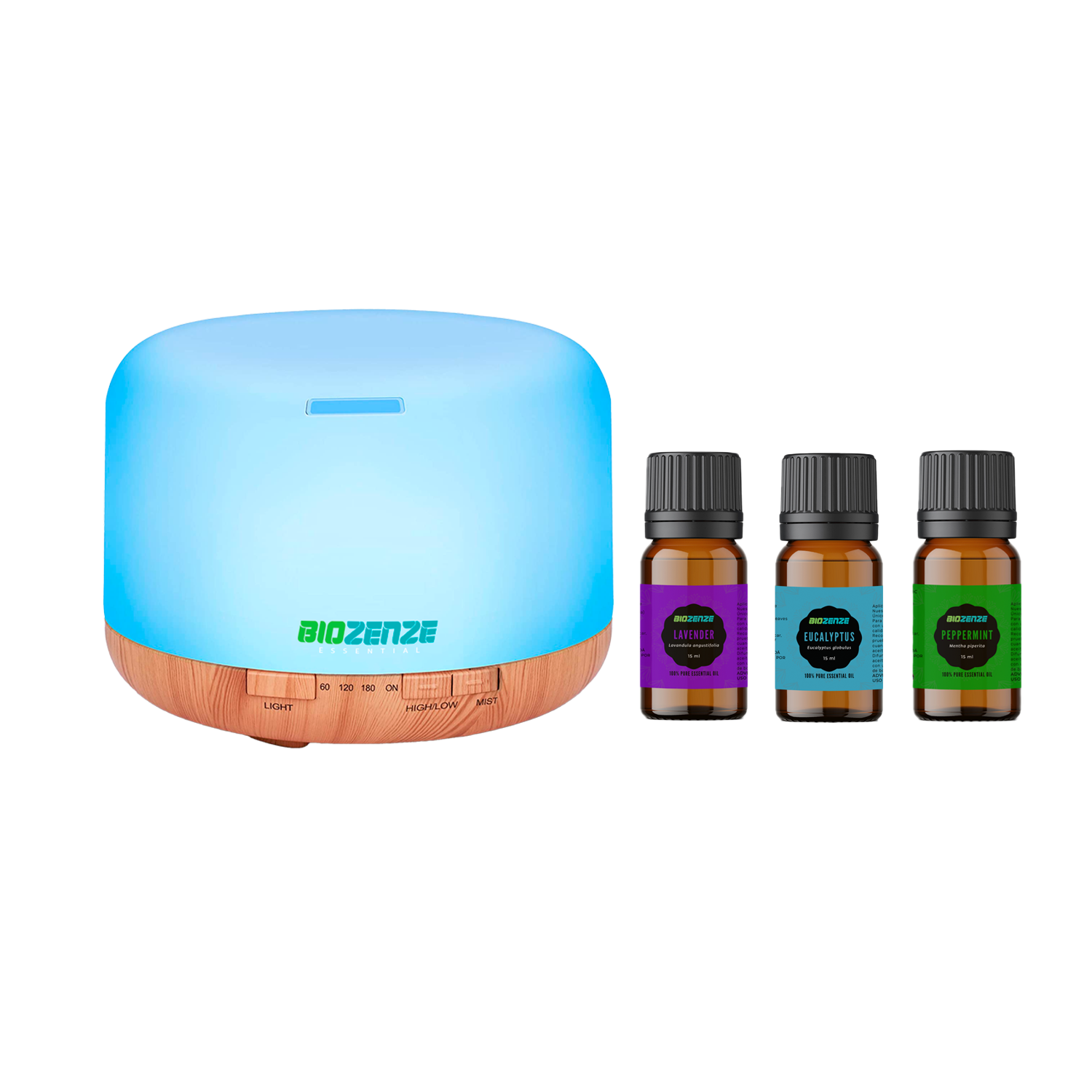 KIT FAMILIAR | DIFUSOR + 3 ACEITES ESENCIALES